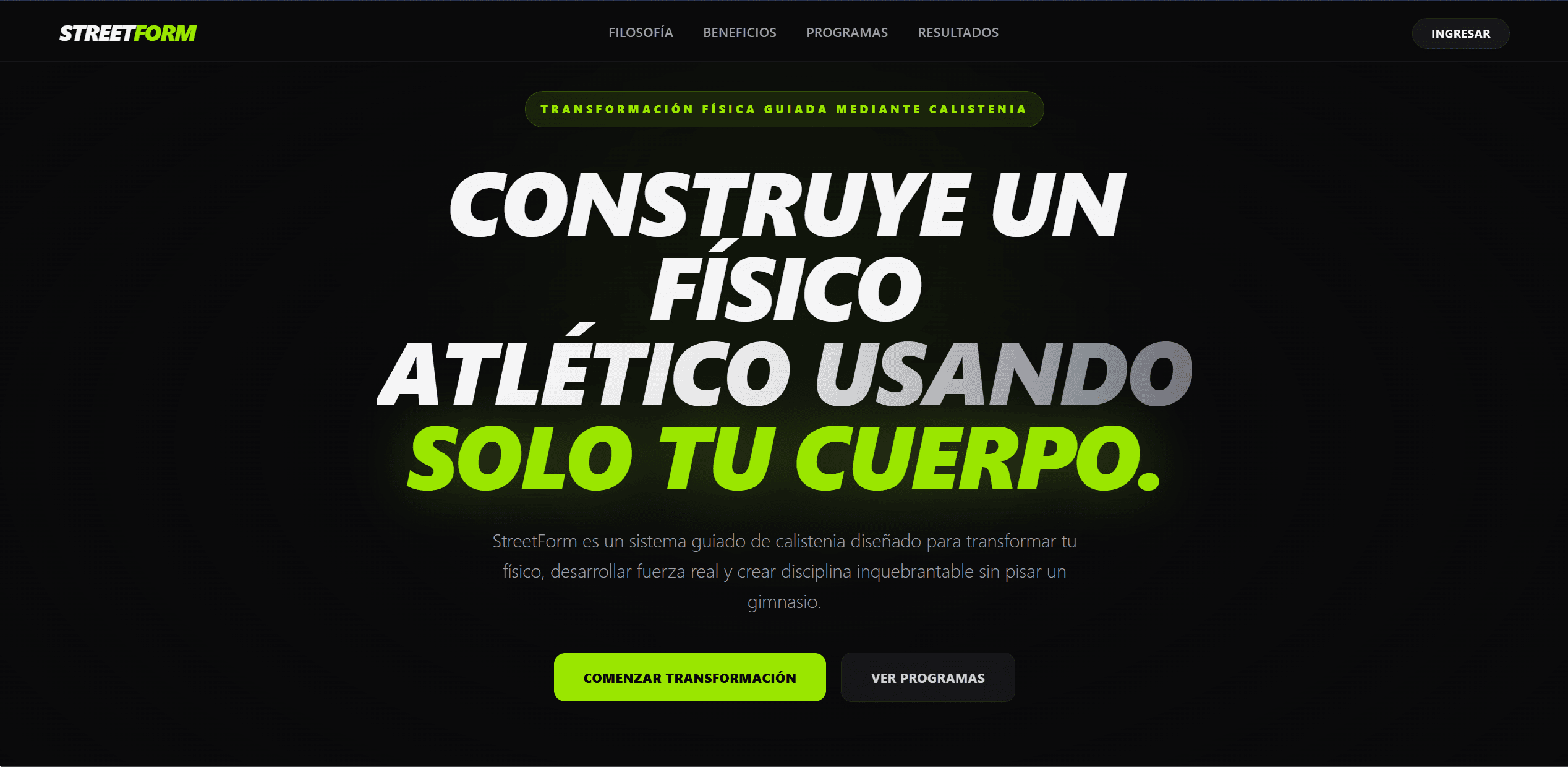 Streetform screenshot